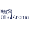 Logo for 'Oils & Aroma' with a stylized tree design